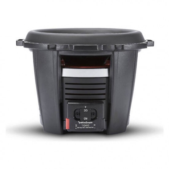 Rockford Fosgate T1D410 10" 1200W (600W RMS) Selectable Dual 2 or 8 ohm Voice Coil Car Subwoofer