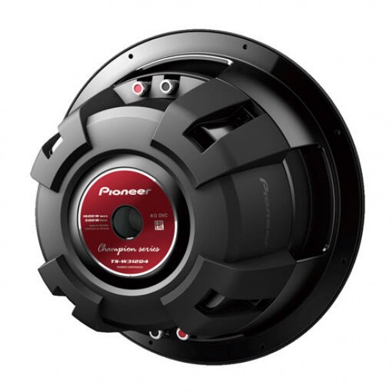 Pioneer TS-W312D4 “The Champion” 12" 1600W (500W RMS) Dual 4 ohm Voice Coil Car Subwoofer