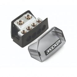Kicker 46DB4 (2) 1/0-8AWG in, (4) 4-8AWG out Distribution Block