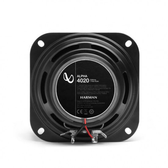 Infinity Alpha 4020 4" 175W (25W RMS) 2 Way Coaxial Car Speakers (pair)