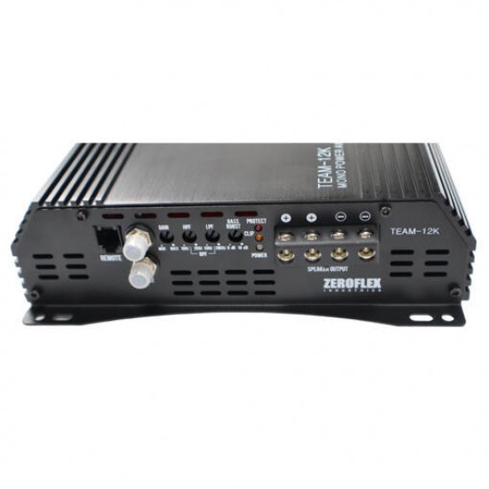 ZeroFlex TEAM-12K 12000W RMS Mono Channel Car Amplifier - In Stock At Distribution Centre