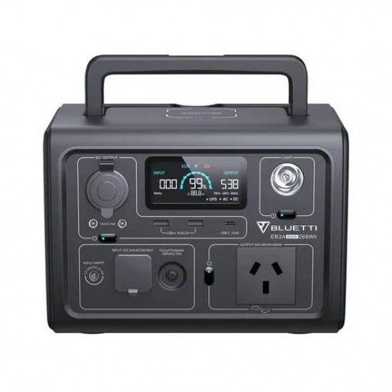 BLUETTI EB3A 600W 268WH Portable Power Station - In stock at Distribution Centre (Free Shipping)