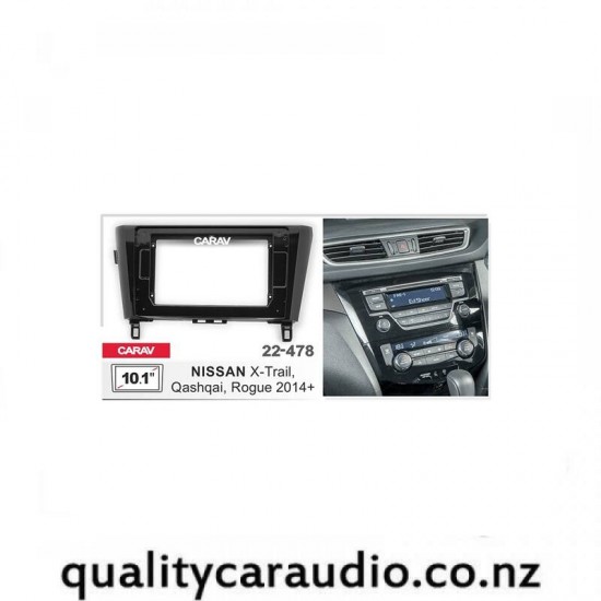 10600 QCA-22478 10.1" Stereo Fascia Kit for Nissan X-Trail from 2014 (Auto AC)
