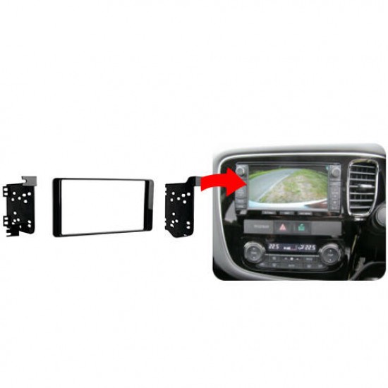 5746 Metra 95-7015CHG Double Din Stereo Fascia Kit for Mitsubishi Outlander from 2014