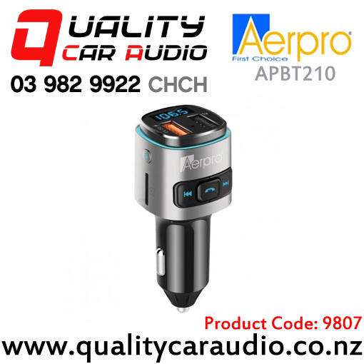 Aerpro Bluetooth FM Transmitter with Quick Charge 3.0 USB Output - APBT210  - Auto One