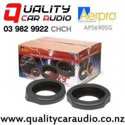 Aerpro APS690SG 6x9" Rear Mount Angled Car Speaker Spacers (Grey)