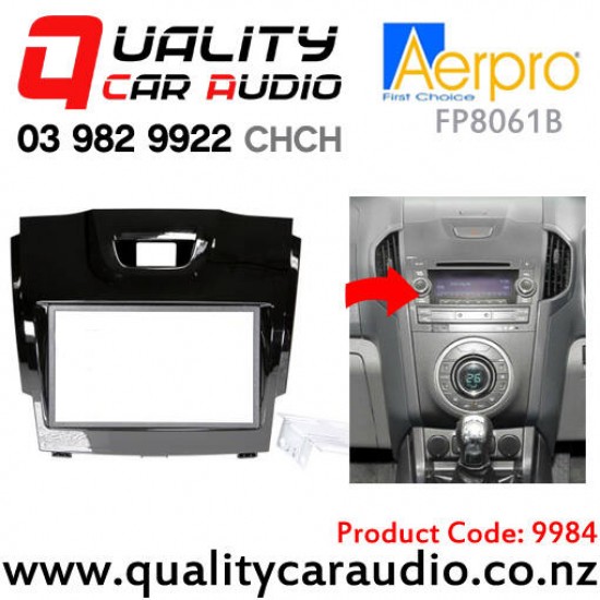 Aerpro FP8061B Stereo Fascia Kit for Holden Colorado from 2014 to 2016 (gloss black)