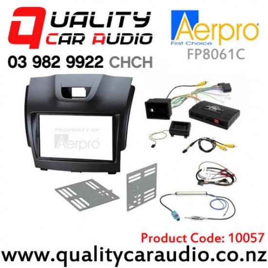 In stock at NZ Supplier (Special Order ETA 3 Weeks) - Aerpro FP8061C Stereo Installation Kit for Holden Colorado 2014 to 2016 Mylink (Matte Black)