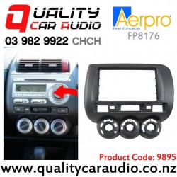 Aerpro FP8176 Stereo Fascia Kit for Honda Jazz with Manual Aircon from 2002 to 2008 (Metallic metal grey)