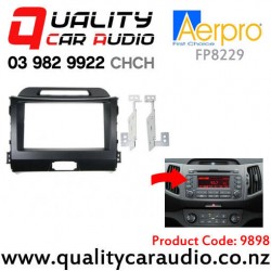 Aerpro FP8229 Stereo Fascia Kit for Kia Sportage with larger clock display from 2010 to 2015