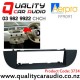 Aerpro FP9091 Stereo Fascia Kit for Fiat 500 from 2008 to 2014 (black)