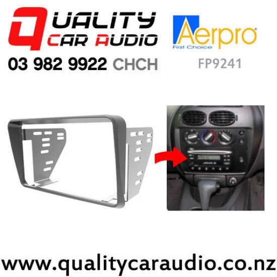 Aerpro FP9241 Double Din Stereo Fitting Kit for Ford Falcon AU Series I, II, III 1998 to 2002 (grey) with Easy Finance