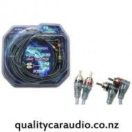 Aerpro MX555 Dual Male to Male RCA Lead (5.5m) Right Angle At One End