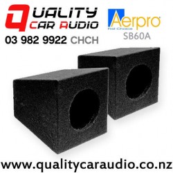 Aerpro SB60A 6" / 6.5" 12mm MDF Sealed Speakers Box in Black Carpet (pair) with Easy Payments