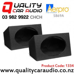 1334 Aerpro SB69A 6x9" 12mm MDF Sealed Speaker Boxes in Black Carpet (pair)