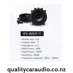 Alpine EV-65CF-T EV-Series 6.5" 2-Way Component Speaker System for Tesla (Pair)