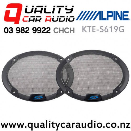 Alpine KTE-S619G 6x9" Type-S Speaker Grill (pair) with Easy Finance