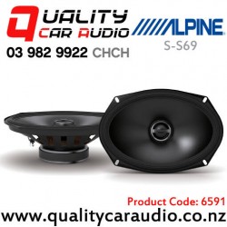 Alpine S-S69 6x9" 260W (85W RMS) 2 Way Coaxial Car Speakers (pair)