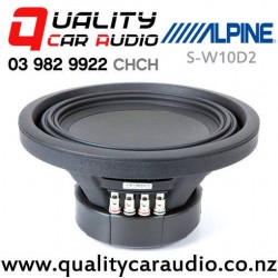 Alpine S-W10D2 10" 1800W (600W RMS) Dual 2 ohm Voice Coil Subwoofer with Easy Payments