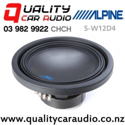 Alpine S-W12D4 12" 1800W (600W RMS) Dual 4 ohm Voice Coil Car Subwoofer with Easy Payments