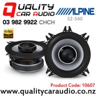 Alpine S2-S40 4" 140W (45W RMS) 2 Way Coaxial Car Speakers (pair)