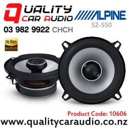 Alpine S2-S50 5.25" 170W (55W RMS) 2 Way Coaxial Car Speakers (pair)
