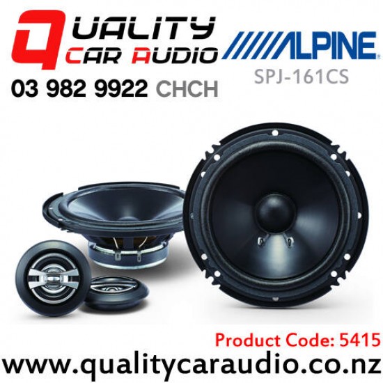 Alpine SPJ-161CS 6" 250W (50W RMS) 2 Ways Car Component Speakers (pair)