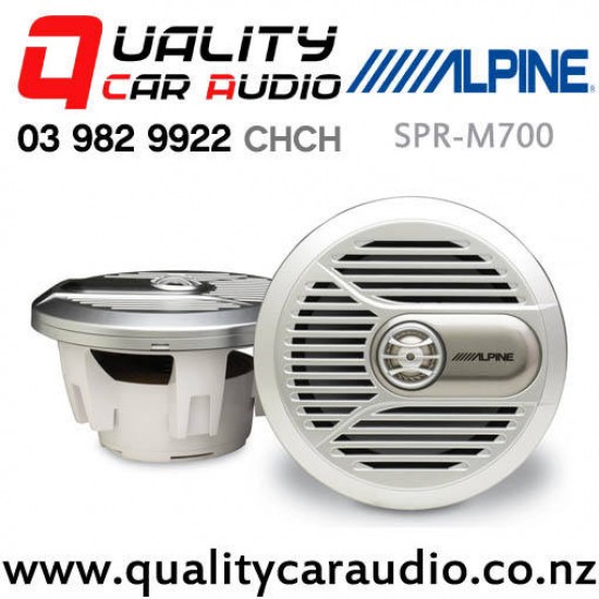 Alpine SPR-M700 7" 150W (50W RMS) 2 Way Coaxial Marine Speakers (pair) with Easy Finance