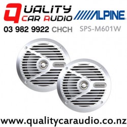 Alpine SPS-M601W 6.5" 110W (35W RMS) 2 Way Coaxial Marine Speaker (pair) with Easy Finance