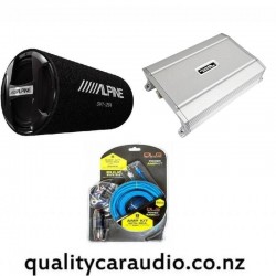 Alpine SWT-S10 10" Subwoofer Enclosure & SoundMagus PK600.1 Amplifier included amp kit Combo Deal