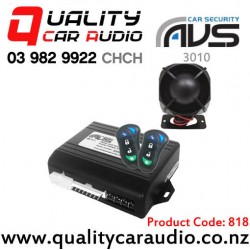 AVS 3010 Dual Immobilizer Dual Tone Standard Siren Bonnet Doors Protection Car Alarm - Christchurch Installed Only Fitted from $419