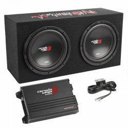 Cerwin Vega BKX212S Dual 12" 3000W Sealed Subwoofer Enclosure with Amplifier