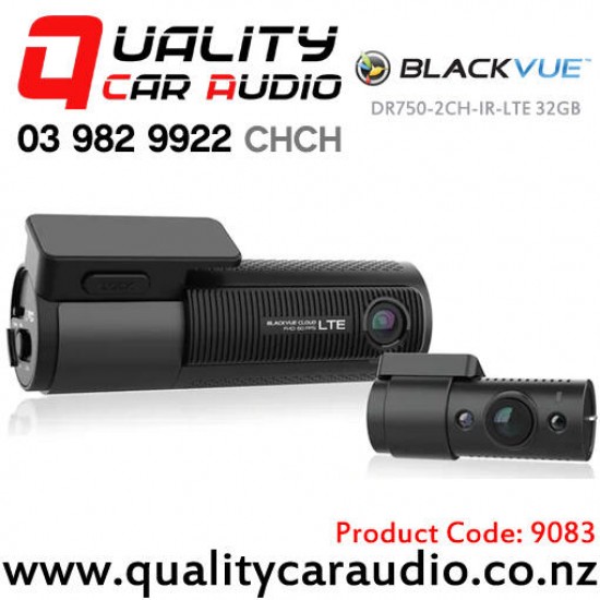 BlackVue DR750-2CH Full HD Dual Channel Dashcam with IR, 4G LTE and Built-in Wi-Fi WITH 32GB MICRO SD CARD