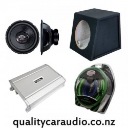 Boschmann V-1266XRF (300W RMS) + Sound Magus PK600.1 + 12" Sub box + Amp Kit combo deal