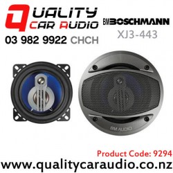 Boschmann XJ3-443 4" 250W (80W RMS) 3 Way Coaxial Car Speakers (pair) Blue