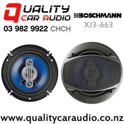 Boschmann XJ3-663 (Blue) 6.25" 350W (130W RMS) 4 Way Coaxial Car Speakers (pair)