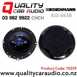 Boschmann XJ3-663B 6.5" 330W (110W RMS) 4 Way Coaxial Car Speakers (pair)