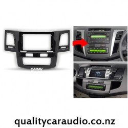 CARAV 22-1083 9" Stereo Fascia Kit for Toyota Hilux from 2008 to 2015 (Auto A/C)