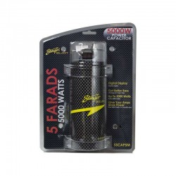 Stinger SSCAP5M 5 Farad Carbon Fiber Digital Capacitor, Good for systems up to 5000 watts.