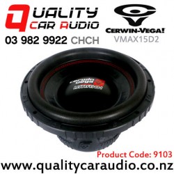 Cerwin Vega VMAX15D2 15" 3000W (1500W RMS) Dual 2 ohm Voice Coil Car Subwoofer