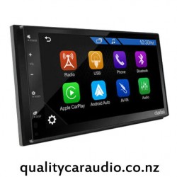 Clarion FX450 Wired Apple CarPlay and Wired Android Auto Bluetooth USB NZ Tuner 2x Pre Outs Car Stereo