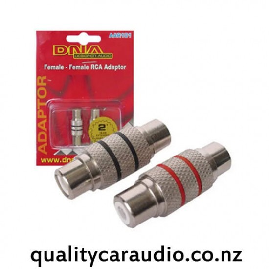DNA AAR101 Female to Female RCA Adapter (NO BLACK & RED COLOUR CODED)