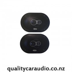 9095 ZeroFlex EFX693 6x9" 120W RMS 3 Way Coaxial Car Speakers (pair)