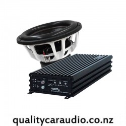 ZeroFlex EVO-15 15" 1500W RMS Subwoofer & Sound Magus DK2000 2000W RMS Mono Block Class D Car Amplifier Combo Deal