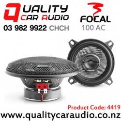 Focal 100 AC 4" (10cm) 80W (40W RMS) 2 Way Coaxial Car Speakers (pair)