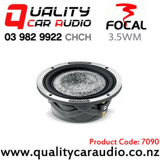 Focal 35WM 3.5" 100W (50W RMS) 4 ohm Voice Coil Midrange Woofer (single) - In Stock At Distribution Centre