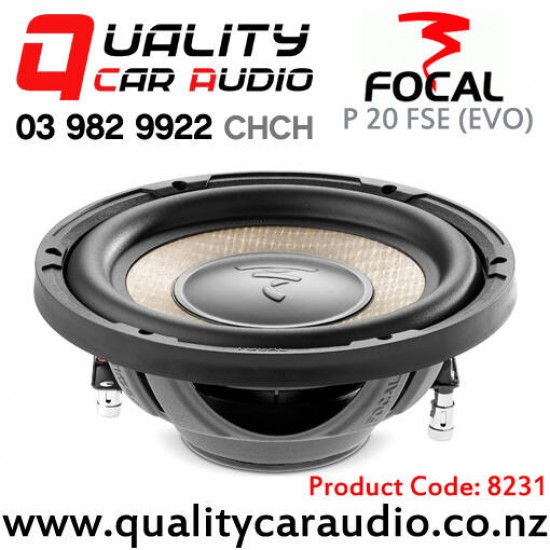 Focal P 20 FSE (EVO) 8" 400W (200W RMS) 4 ohm Single Voice Coil Car Subwoofer - In Stock At Distribution Centre