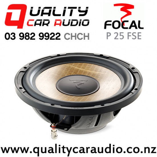 Focal P 25 FSE 10" 560W (280W RMS) 4 ohm Single Voice Coil Shallow Car Subwoofer - In Stock At Distribution Centre