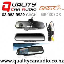 Gator GR430EDR Rear Mirror Monitor with Built-in Dash Camera (Reverse Camera not inclued) with Easy Payments