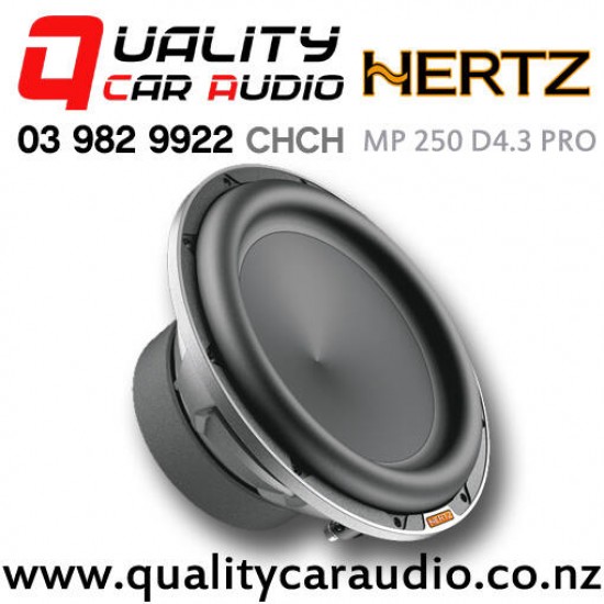 Hertz MP 250 D4.3 PRO 10" 1200W (600W RMS) Dual 4 ohm Voice Coil Car Subwoofer - In stock at Distribution Centre